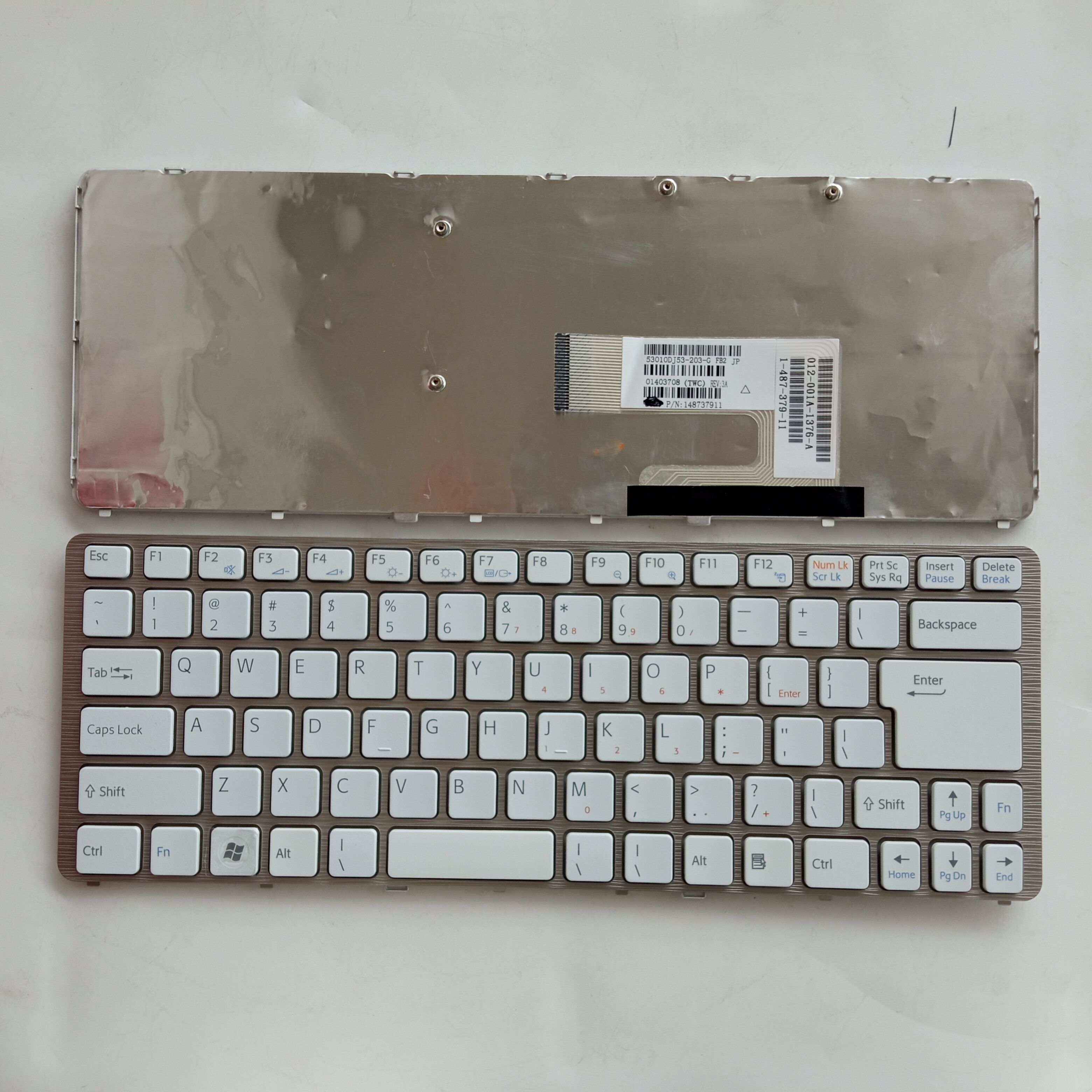 Picture of New Replacement Laptop Keyboard For SONY NW Japanese version SILVER (OEM) UI Layout